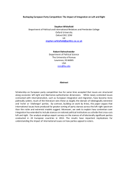 Reshaping European Party Competition: The