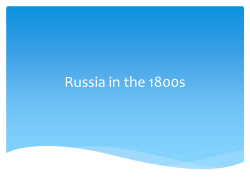 Russia in the 1800s - Garnet Valley School District