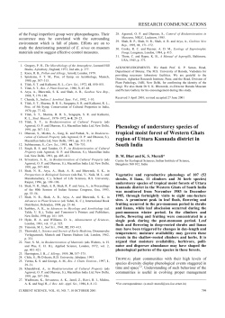 Phenology of understorey species of tropical moist forest of Western