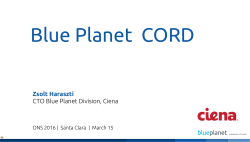 Blue Planet CORD - Linux Foundation Events