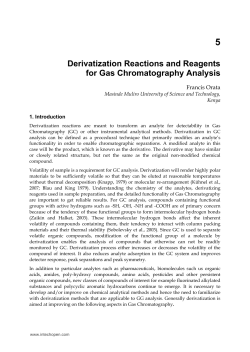 Derivatization Reactions and Reagents for Gas