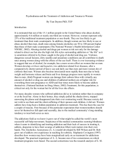 Psychodrama and the Treatment of Addiction and