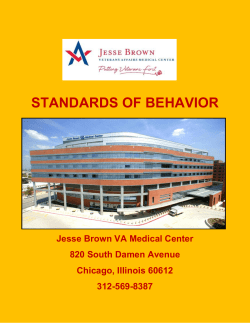 Standards of Behavior - McGaw Medical Center of Northwestern