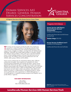 Human Services AAS Degree: General Human