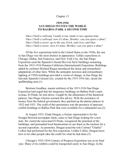 Chapter 13 - Balboa Park History homepage