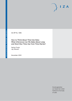 How to Think About Time-Use Data: What Inferences Can We Make