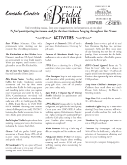 activities - Lincoln Center Shops