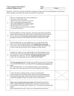 The Cremation of Sam McGee