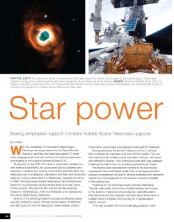 Boeing employees support complex Hubble Space Telescope