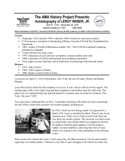 Autobiography of LeROY WEBER, JUNIOR