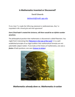 Is Mathematics Invented or Discovered?