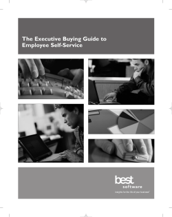 The Executive Buying Guide to Employee Self-Service