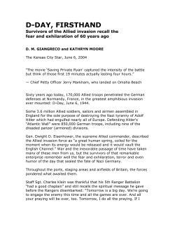 d-day, firsthand - TheAmericanPresident.US