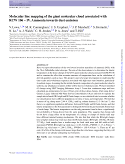 Molecular line mapping of the giant molecular