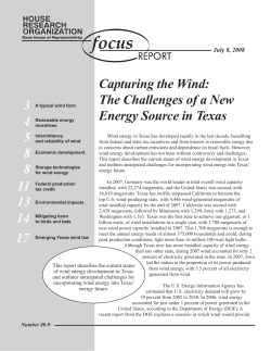 Capturing the Wind: The Challenges of a New Energy Source in