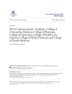 2012 Commencement - Graduate - College of