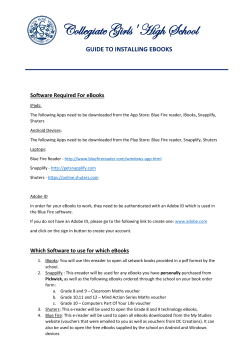 guide to installing ebooks - Collegiate Girls` High School