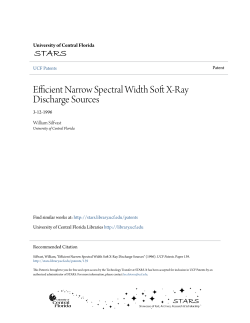 Efficient Narrow Spectral Width Soft X-Ray Discharge