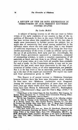 A Review of the De Soto Expedition