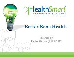 Osteoporosis - HealthSmart