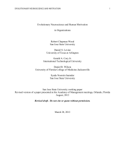 Evolutionary Neuroscience and Human