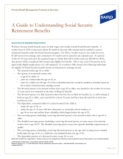 A Guide to Understanding Social Security Retirement Benefits