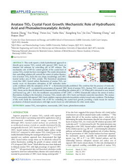 Anatase TiO2 Crystal Facet Growth: Mechanistic Role of