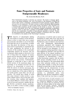 Semipermeable Membranes
