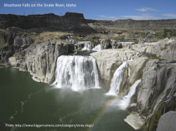 Shoshone Falls on the Snake River, Idaho