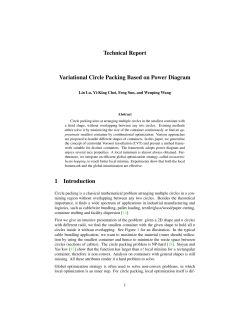 Technical Report Variational Circle Packing Based on Power
