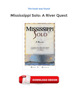 Online Free Ebooks Mississippi Solo: A River Quest