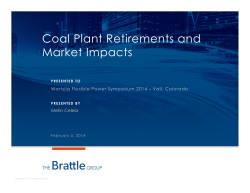 Coal Plant Retirements and Market Impacts