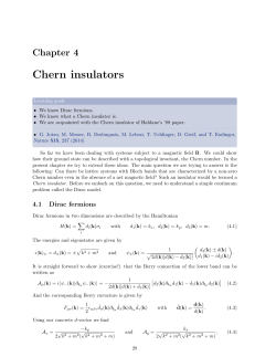 Chern insulators