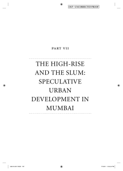 The High-Rise and the Slum: Speculative Urban Development in
