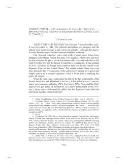 559 CONSTITUTIONAL LAW&mdash;COMMERCE CLAUSE&mdash;LET THEM