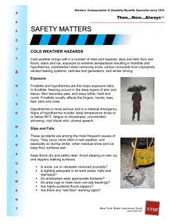 Cold Weather Hazards