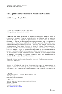The Argumentative Structure of Persuasive Definitions | SpringerLink