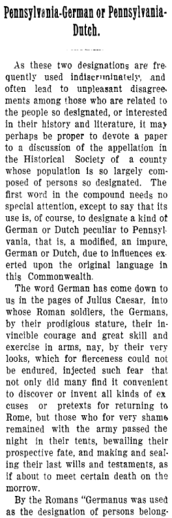 Pennsylvania-German or Pennsylvania-Dutch
