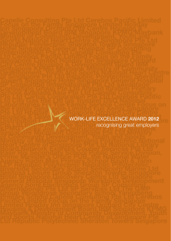 Capelle Consulting Pte Ltd Cerebos Pacific Limited Focus on the