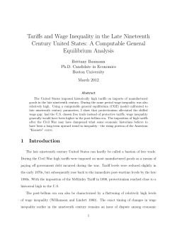 Tariffs and Wage Inequality in the Late Nineteenth