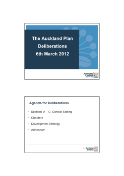 Auckland Plan Committee minutes attachment