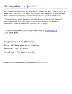 properties available for Scout camping