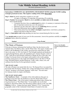 The State of Kansas - Vale Middle School