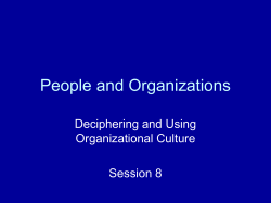 People and Organizations