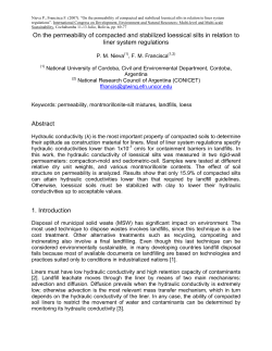 On the permeability of compacted and stabilized