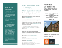 Anxiety - Royal Holloway