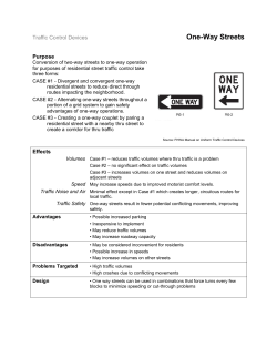 One-Way Streets - City of Roseville, MN