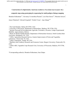 composite map using genotyping-by-sequencing for