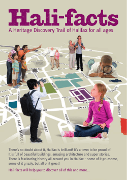 “Hali-Facts: A Heritage Discovery Trail of Halifax for