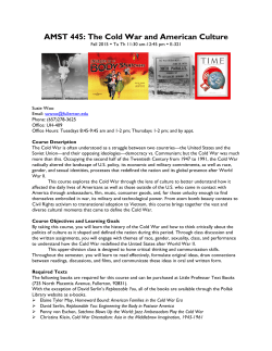AMST 445 - American Studies